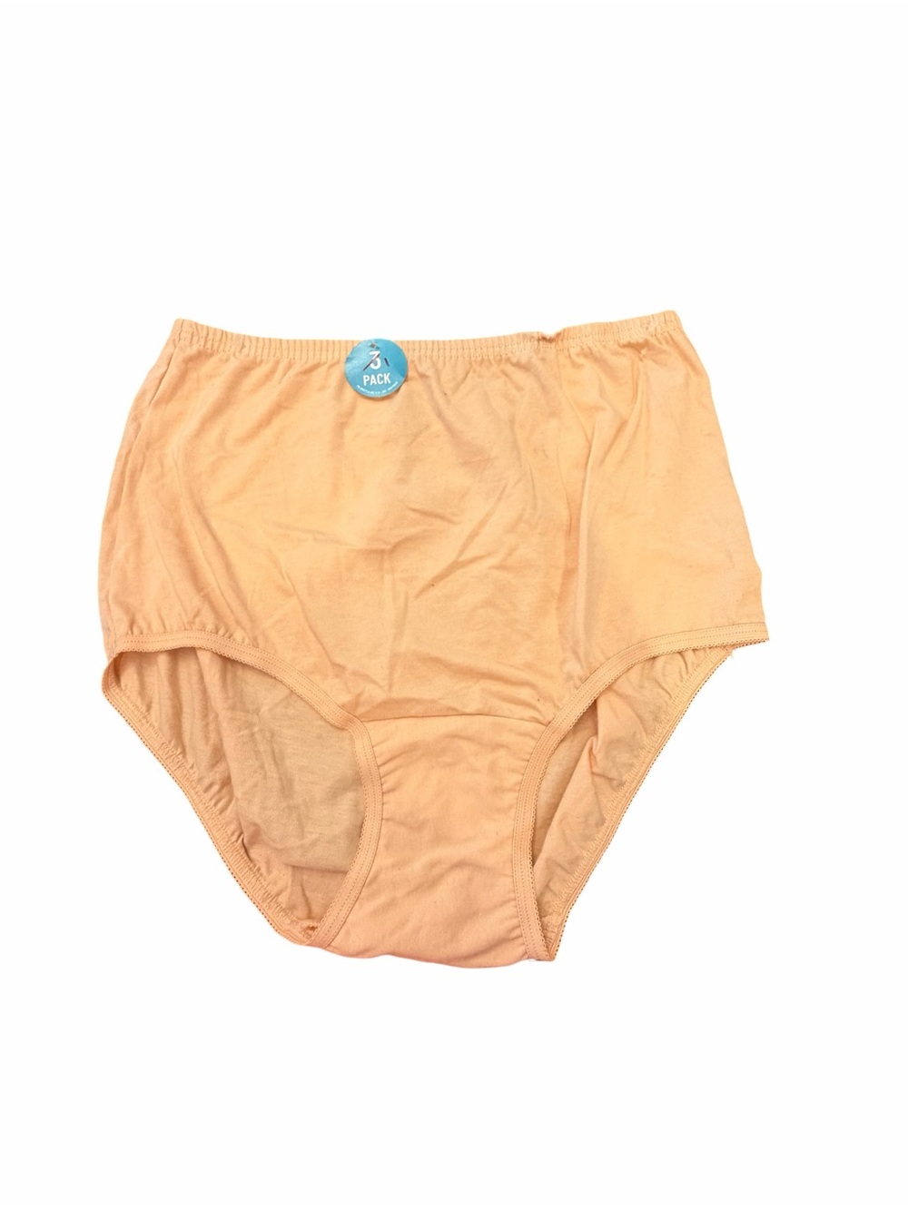 Vanity Fair Perfectly Yours Tailored Cotton Brief Peach Size 6 Medium 15320 NEW